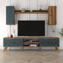 Hanah Home Unidad de TV Class S - Nogal y Calcedonia